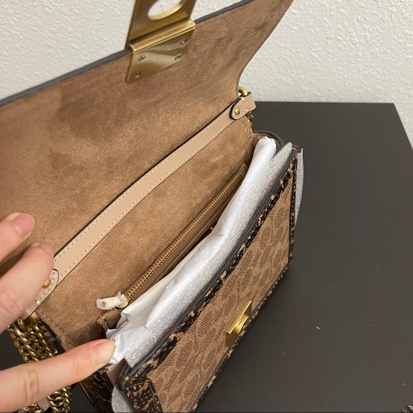 Coach
Hutton Coated Canvas Signature Block & Snake Shoulder Bag - Picture 8 of 11